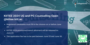 KIITEE Counselling 2024 Open @kiitee.kiit.ac.in, Pay Application Fee by June 30